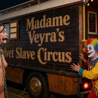 Evening Laughter Behind the Circus Wagons